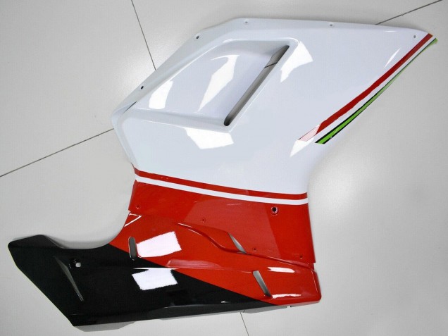 Carenagens Moto Ducati 848/1098/1198 2007-2014 - Branco Vermelho Verde Preto Brilhante
