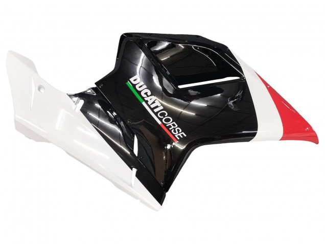 Carenagens Moto Ducati 848/1098/1198 2007-2014 - Branco Vermelho Preto Brilhante