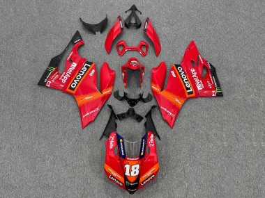 Carenagens Moto Ducati Panigale 899/1199 2011-2014 - Vermelho Laranja Preto Monstro Lenovo 18