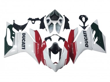 Carenagens Moto Ducati Panigale 899 2011-2014 - Branco Vermelho Preto Brilhante