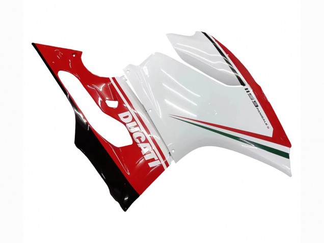 Carenagens Moto Ducati 1199 2011-2014 - Branco Vermelho Verde Preto Brilhante