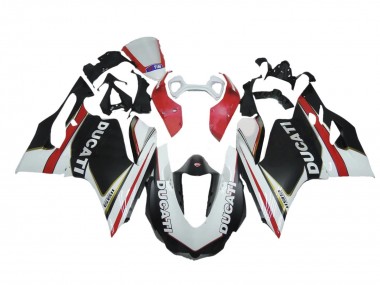 Carenagens Moto Ducati Panigale 1199 2011-2014 - Branco Vermelho Preto