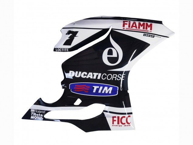 Carenagens Moto Ducati Panigale 899/1199 2011-2014 - Branco Preto Azul Fiamm Ficc 7