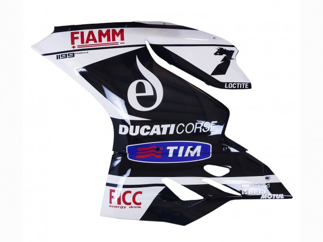 Carenagens Moto Ducati Panigale 899/1199 2011-2014 - Branco Preto Azul Fiamm Ficc 7