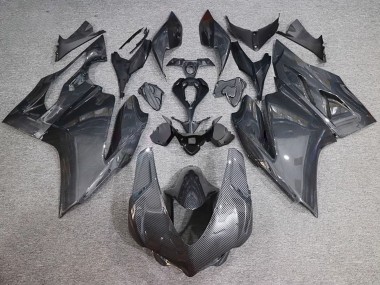 Carenagens Moto Ducati 959/1299 2015-2020 - Preto Fibra de Carbono Estilo