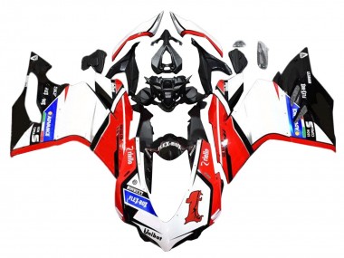 Carenagens Moto Ducati 959/1299 2015-2020 - Branco Vermelho Preto Brilhante Unibat Flex-Box