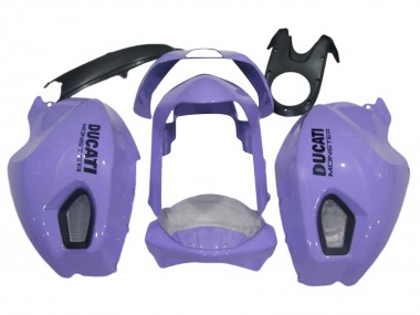 Carenagens Moto Ducati Monster 696 796 1100 1100S 2008-2012 - Roxo Claro Monstro