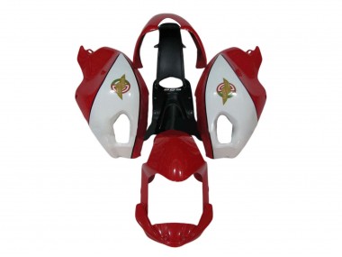 Carenagem Moto Ducati Monster 696 796 1100 1100S 2008-2012 - Branco Vermelho