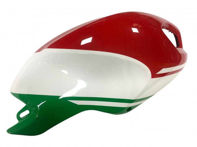 Carenagem Moto Ducati Monster 696 796 1100 1100S 2008-2012 - Branco Vermelho Verde