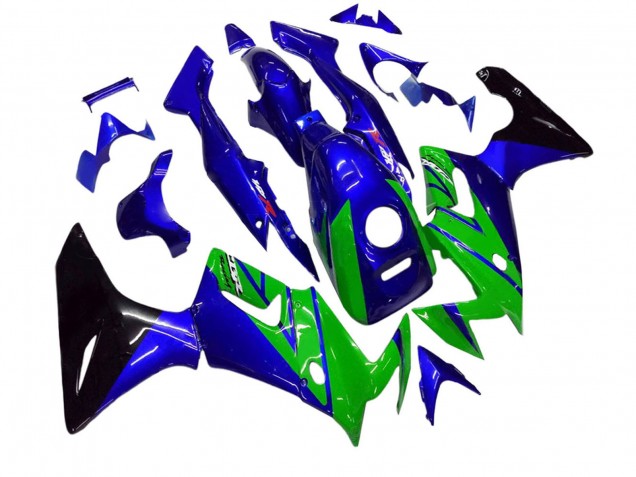 Carenagens Moto Honda CBR125R 2002-2006 - Azul Verde Preto Brilhante