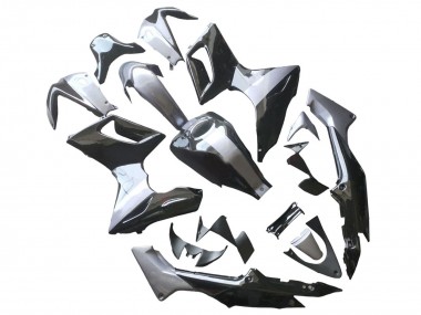 Carenagens Moto Honda CBR125R 2002-2006 - Prata Preto Brilhante