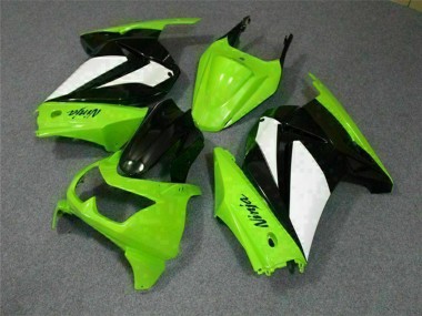Carenagens Moto Kawasaki EX250 2008-2012 - Verde Branco Preto