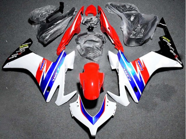 Carenagem Moto Honda CBR500R 2013-2015 - Branco Vermelho Azul HRC