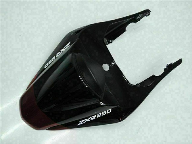 Carenagens Moto Kawasaki EX250 2008-2012 - Preto Brilhante Vermelho Castanho