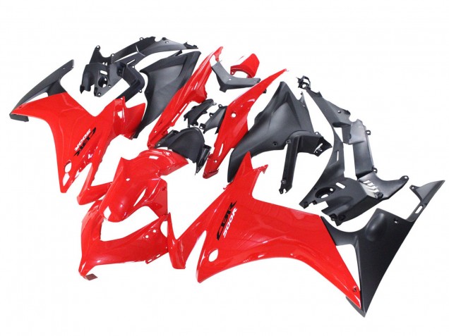 Carenagens Moto Honda CBR500R 2013-2015 - Vermelho Preto Fosco