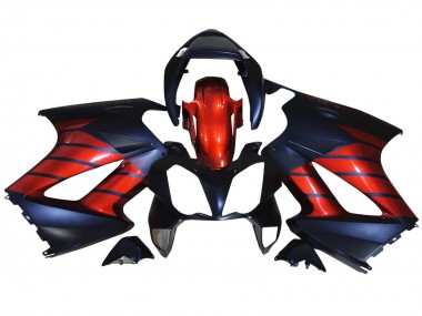 Carenagens Moto Honda VFR 800 2002-2013 - Vermelho Azul Preto Fosco