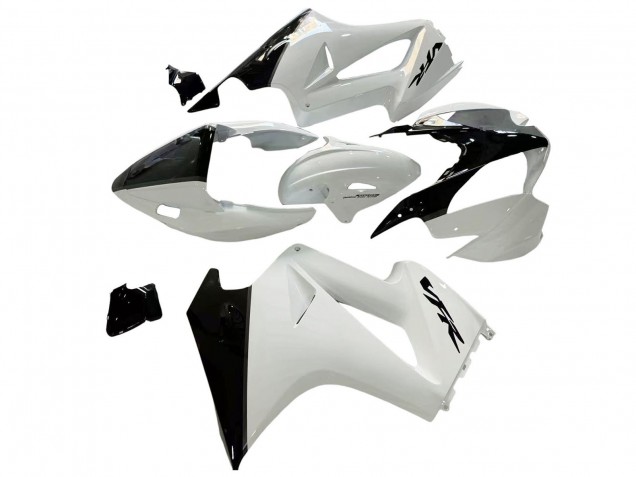 Carenagens Moto Honda VFR 800 2002-2013 - Branco Pérola Preto Brilhante Decal