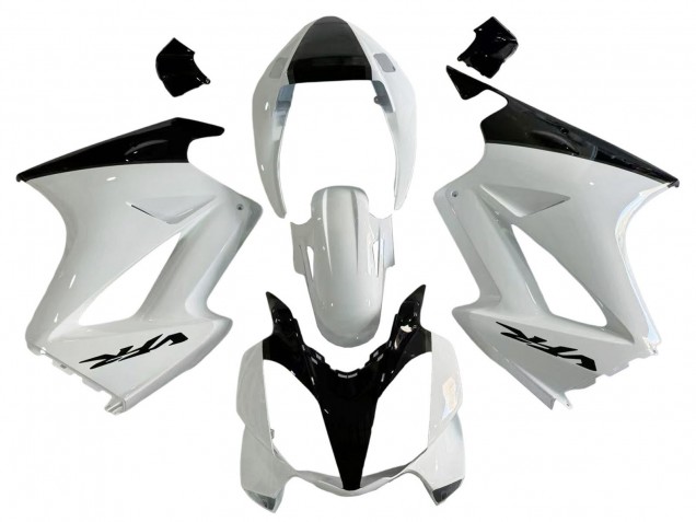 Carenagens Moto Honda VFR 800 2002-2013 - Branco Pérola Preto Brilhante Decal