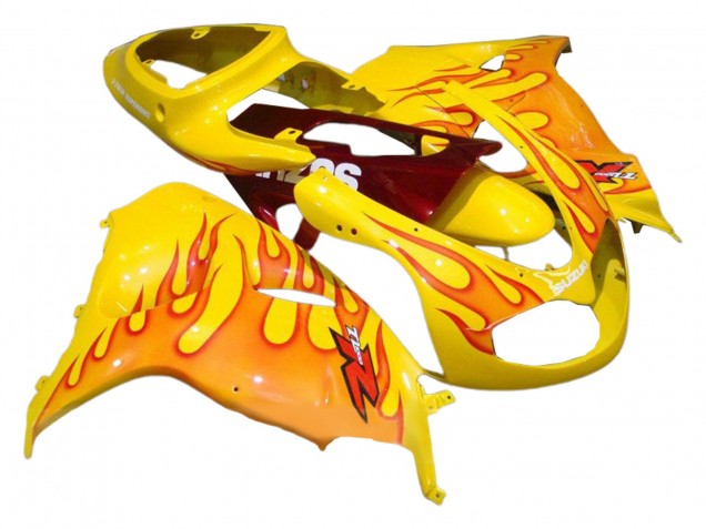 Carenagens Moto Suzuki TL1000R 1998-2003 - Amarelo Vermelho Chama