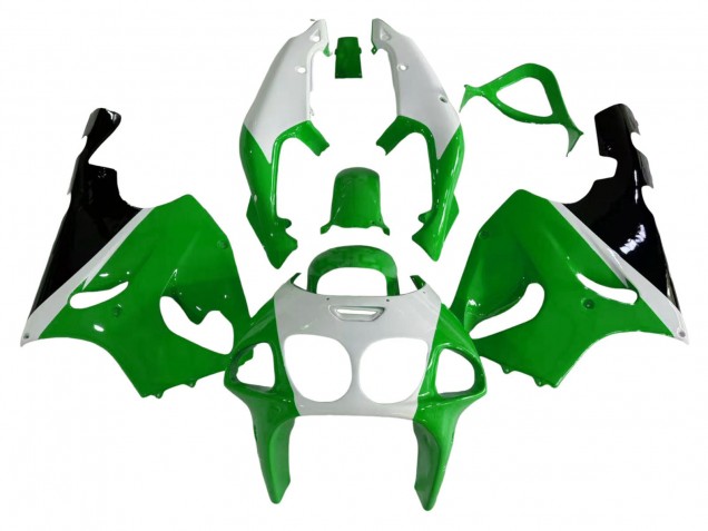 Carenagens Moto Kawasaki ZX7R 1996-2003 - Branco Verde Preto
