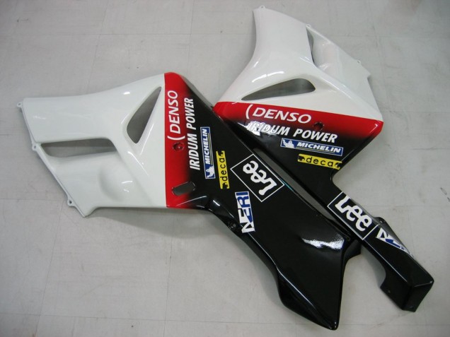 Carenagens Moto Honda CBR1000RR 2004-2005 - Branco Azul Vermelho Preto Brilhante Estrela Carrera Lee