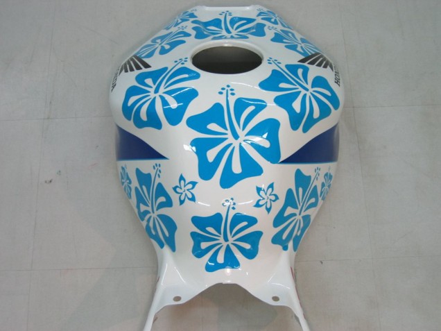 Carenagens Moto Honda CBR1000RR 2004-2005 - Branco Azul Neve Nastro Azzurro 46
