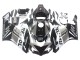 Kits Carenagem Moto Honda CBR1000RR 2004-2005 - Prata Branco Preto Brilhante Repsol