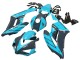 Carenagens Moto Honda CBR1000RR 2004-2005 - Azul Claro Preto Brilhante