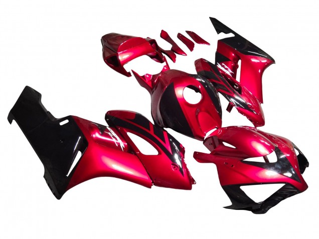 Carenagens Moto Honda CBR1000RR 2004-2005 - Vermelho Preto Brilhante Listra