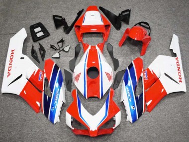 Carenagem Moto Honda CBR1000RR 2004-2005 - Branco Vermelho Azul HRC