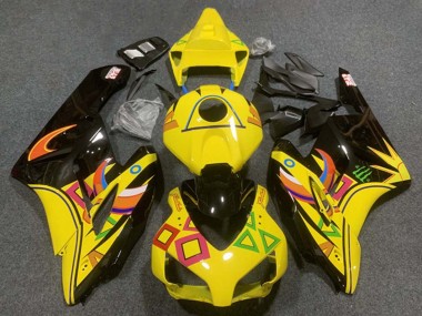 Carenagens Moto Honda CBR1000RR 2004-2005 - Amarelo Preto Brilhante Laranja