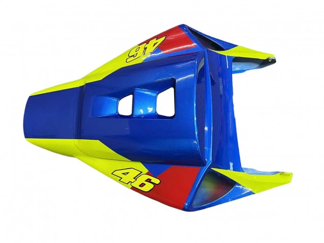 Carenagens Moto Honda CBR1000RR 2006-2007 - Azul Verde Fluorescente Preto Brilhante Tubarão 46