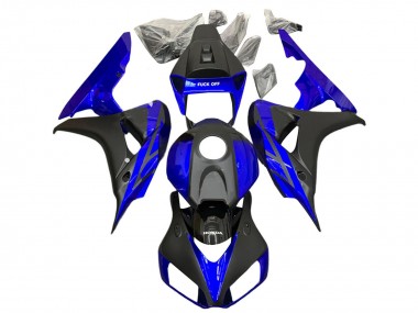 Carenagens Moto Honda CBR1000RR 2006-2007 - Azul Preto Fosco
