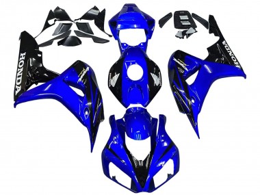 Carenagens Moto Honda CBR1000RR 2006-2007 - Azul Preto Brilhante