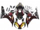 Carenagens Moto Honda CBR1000RR 2006-2007 - Preto Brilhante Amarelo Vermelho Chama