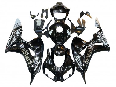 Carenagens Moto Honda CBR1000RR 2006-2007 - Preto Brilhante Ouro SevenStars