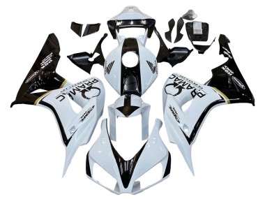Carenagens Moto Honda CBR1000RR 2006-2007 - Branco Preto Brilhante Pramac