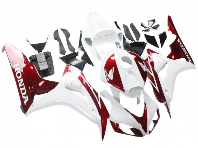 Carenagens Moto Honda CBR1000RR 2006-2007 - Branco Vermelho