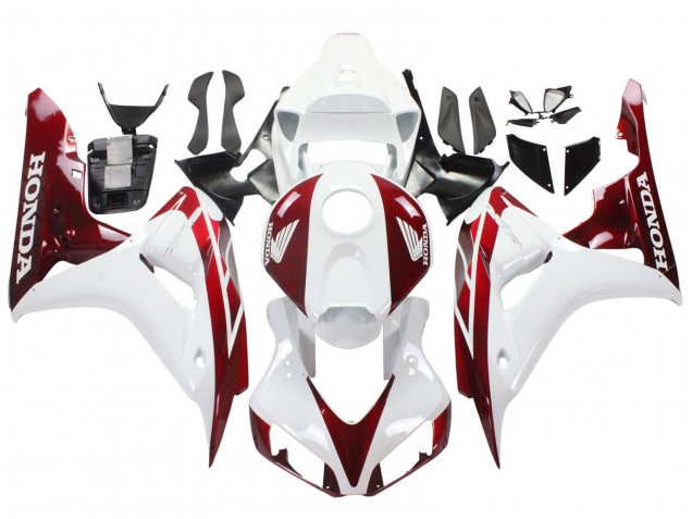 Carenagens Moto Honda CBR1000RR 2006-2007 - Branco Vermelho