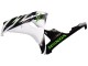 Carenagem Moto Honda CBR1000RR 2006-2007 - Branco Verde Preto Brilhante