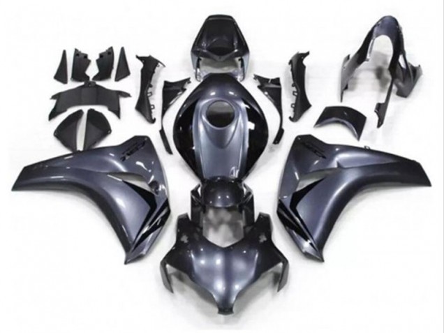 Kits Carenagem Moto Honda CBR1000RR 2008-2011 - Cinzento Preto Brilhante