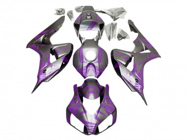 Carenagens Moto Honda CBR1000RR 2006-2007 - Prata Roxo Claro
