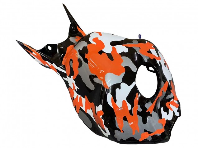 Carenagens Moto Honda CBR1000RR 2006-2007 - Preto Laranja Prata Camouflage