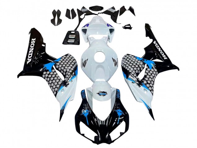 Carenagem Moto Honda CBR1000RR 2006-2007 - Branco Azul Preto Brilhante