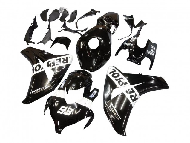 Carenagens Moto Honda CBR1000RR 2008-2011 - Preto Brilhante Branco Repsol 93