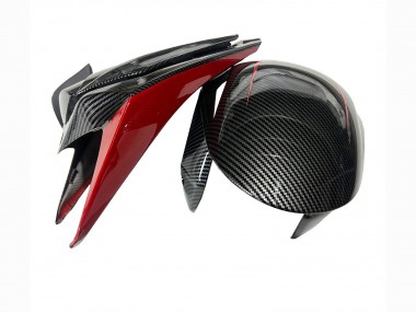 Carenagens Moto Honda CBR1000RR 2008-2011 - Preto Fibra de Carbono Vermelho