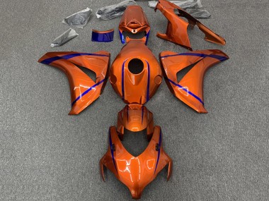 Carenagens Moto Honda CBR1000RR 2008-2011 - Laranja Azul Listra