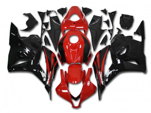 Kits Carenagem Moto Honda CBR600RR 2009-2012 - Vermelho Preto Brilhante