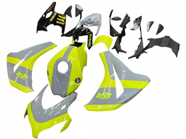 Carenagens Moto Honda CBR1000RR 2008-2011 - Nardo Cinzento Verde Fluorescente