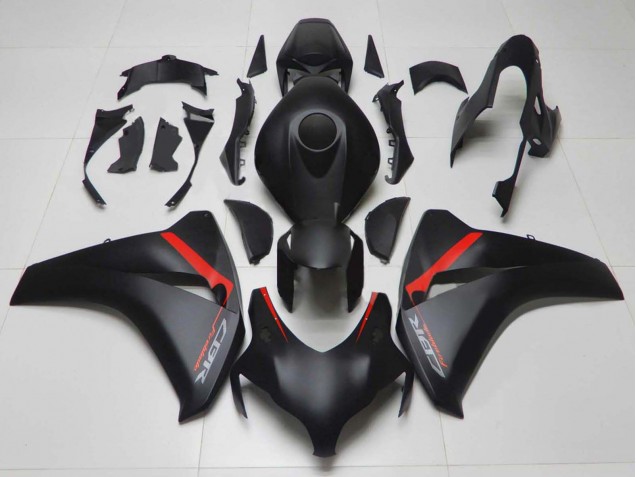 Carenagens Moto Honda CBR1000RR 2008-2011 - Preto Fosco Vermelho Fireblade